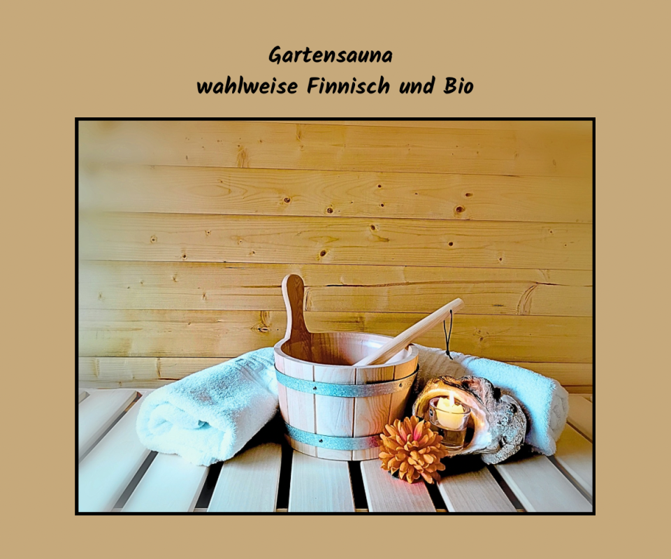 Sauna im Garten