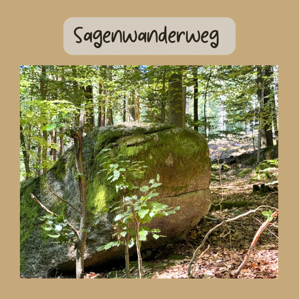 Sagenwanderweg Fels der aussieht wie Kassiopeia aus Momo
